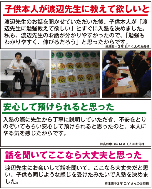 保護者の声(2)